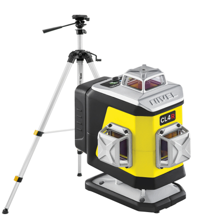 Nivel System CL4R + statyw SJJ-M1 EX - laser krzyżowy czerwony 4 × 360° 4D Bluetooth
